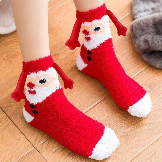 Hand-In-Hand Mangetic Christmas Socks - Goodlifebean