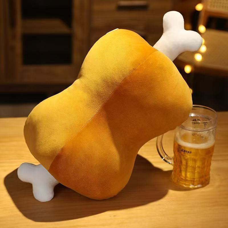 BuyMeat In Bones Funny Plushie | Chicken Leg Plushie - Goodlifebean Plushies | Stuffed Animals