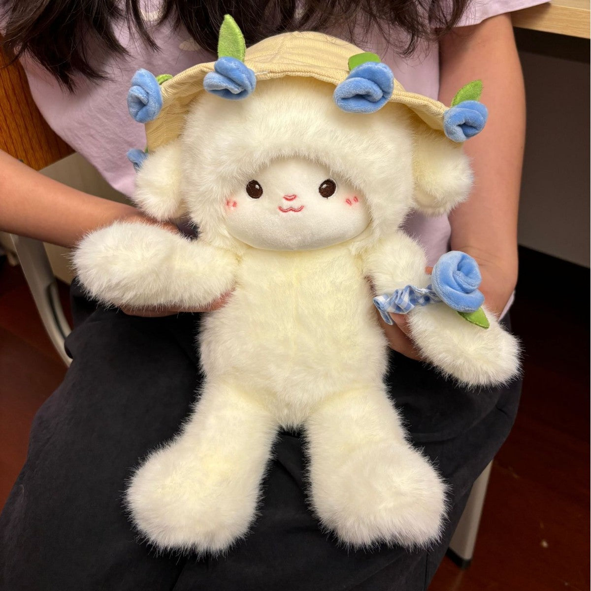 BuyKawaii Pastel Petal Lamb | Cute Emotional Support Lamb Plushie - Goodlifebean Plushies | Stuffed Animals