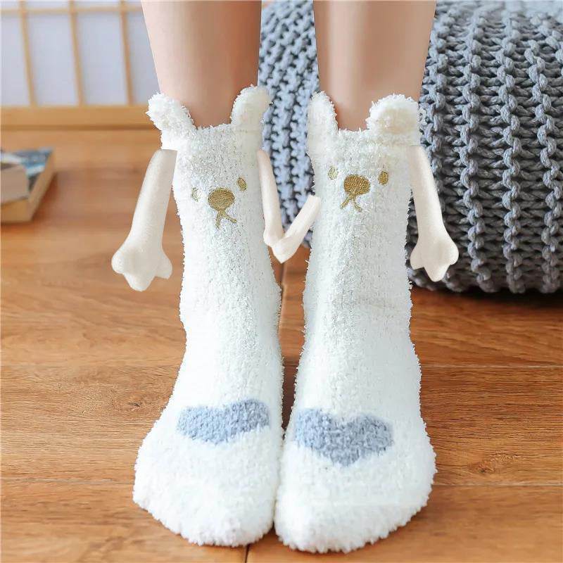 Hand-In-Hand Mangetic Christmas Socks - Goodlifebean