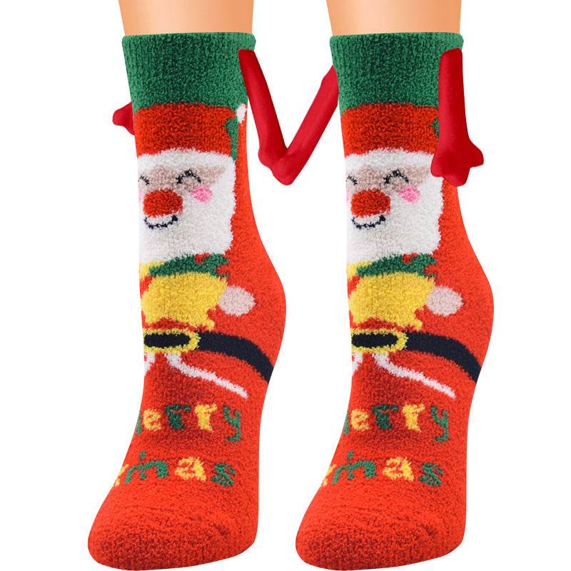 Shop Hand-In-Hand Mangetic Christmas Socks - Goodlifebean Plushies | Stuffed Animals