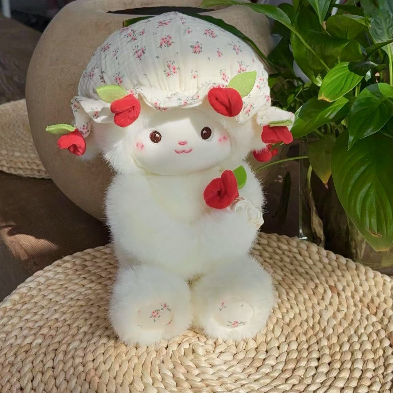 BuyKawaii Pastel Petal Lamb | Cute Emotional Support Lamb Plushie - Goodlifebean Plushies | Stuffed Animals