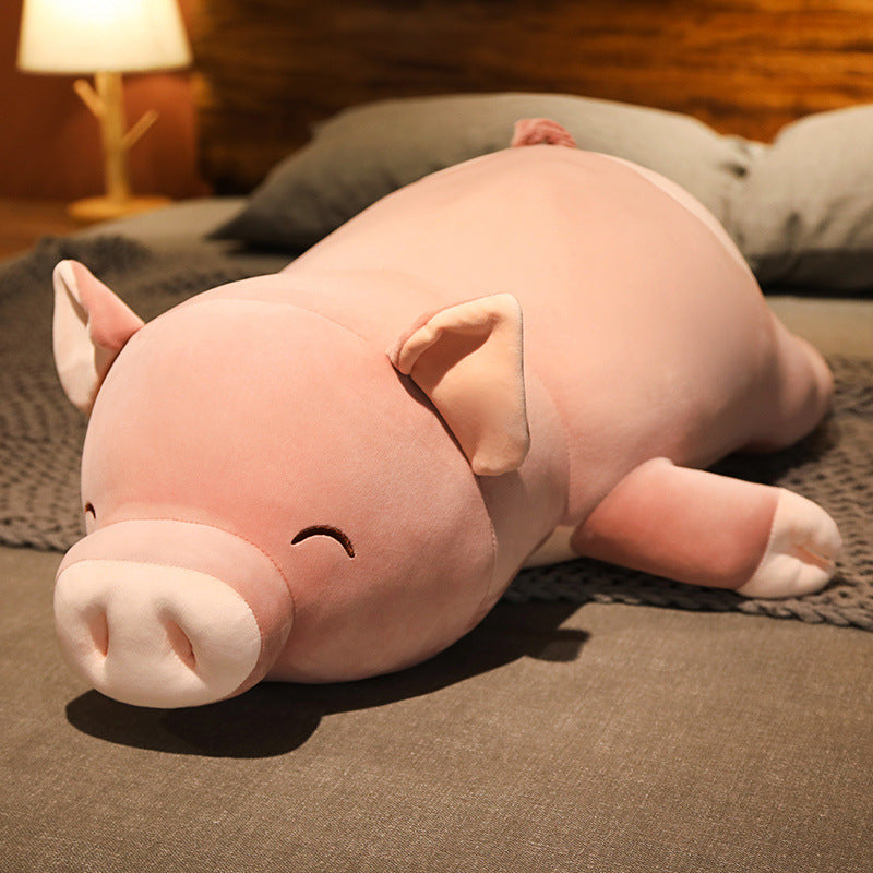 Peppe: JUMBO Pink Pig Plushie | Weighted Emotional Support Plushie