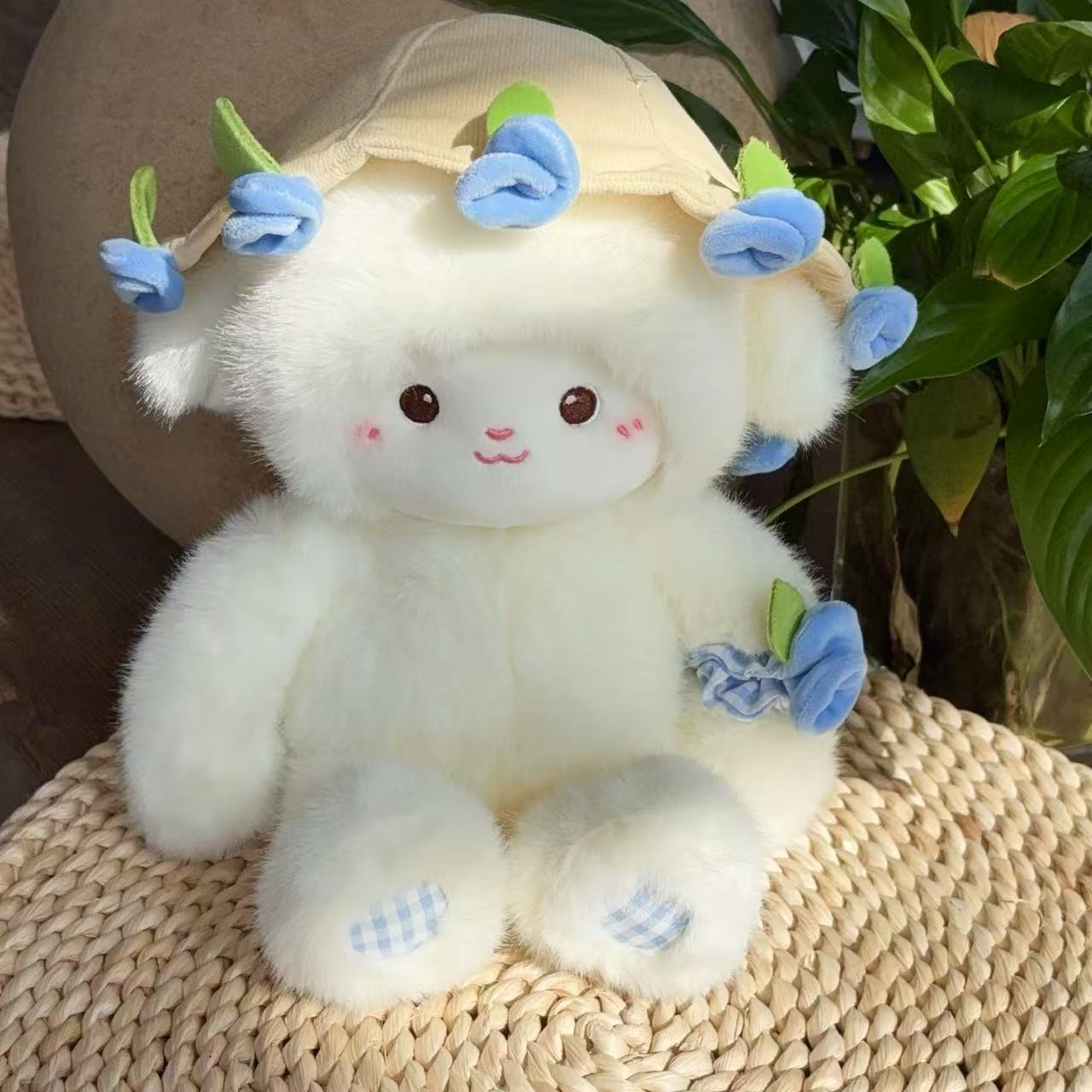 BuyKawaii Pastel Petal Lamb | Cute Emotional Support Lamb Plushie - Goodlifebean Plushies | Stuffed Animals