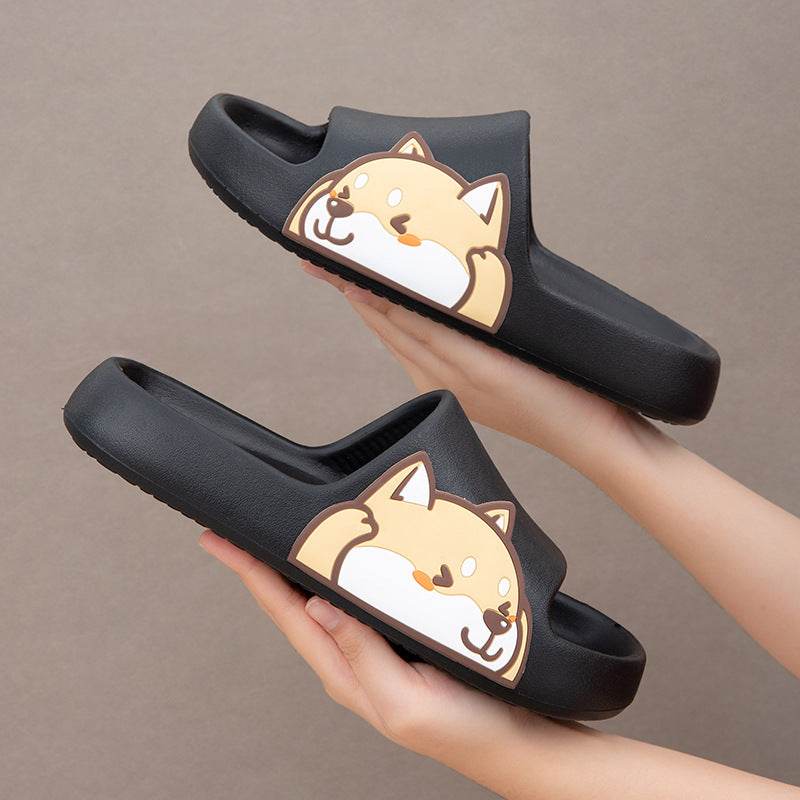 Kawaii Shiba Inu Comfy Indoor Slippers - Goodlifebean