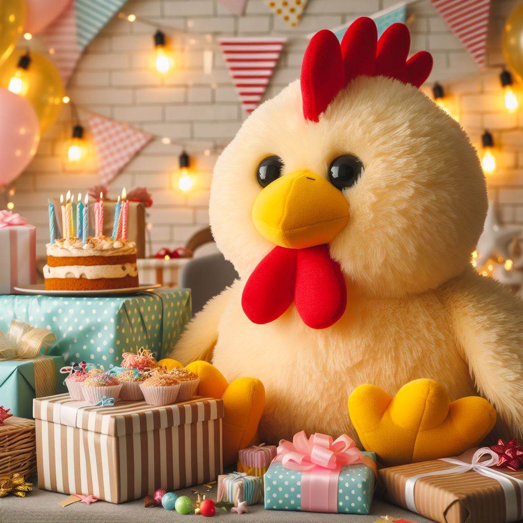 Giant Chicken Plushie | Stuffed Animal Chicken Plush Toy