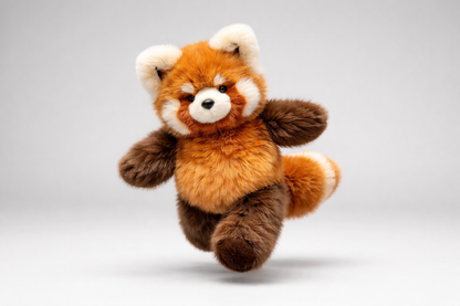 Red Panda Plush toy red panda on a light gray background-Goodlifebean