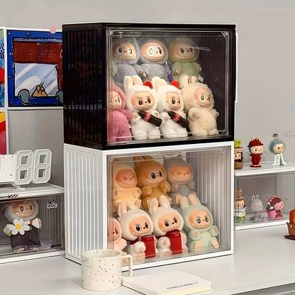 Acrylic Labubu Display Case | Dustproof with 2 Layer Storage