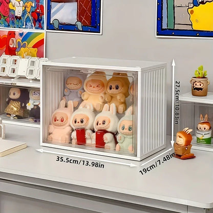 Acrylic Labubu Display Case | Dustproof with 2 Layer Storage