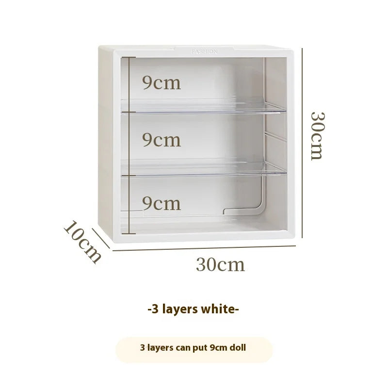 Labubu Display Cabinet – Clear Acrylic Dustproof Wall-Mount Case