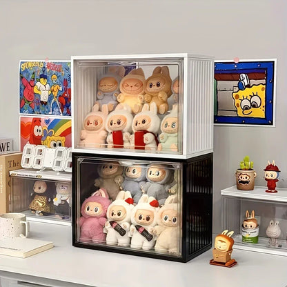 Acrylic Labubu Display Case | Dustproof with 2 Layer Storage