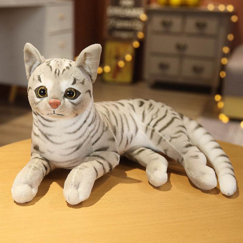 Lifelike Stuffed Cat Plush Toy - Goodlifebean