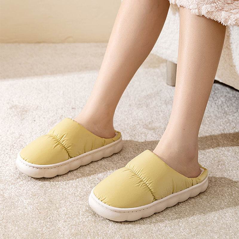 QuiltedCozy: Plush Indoor Warm Slippers - Goodlifebean