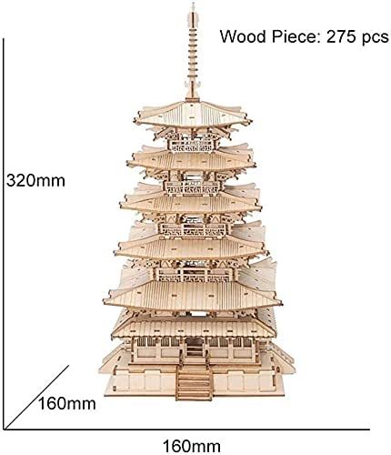 Shop Kyoto Tower 3D Wooden Building Block - Goodlifebean Plushie | Stuffed Animal