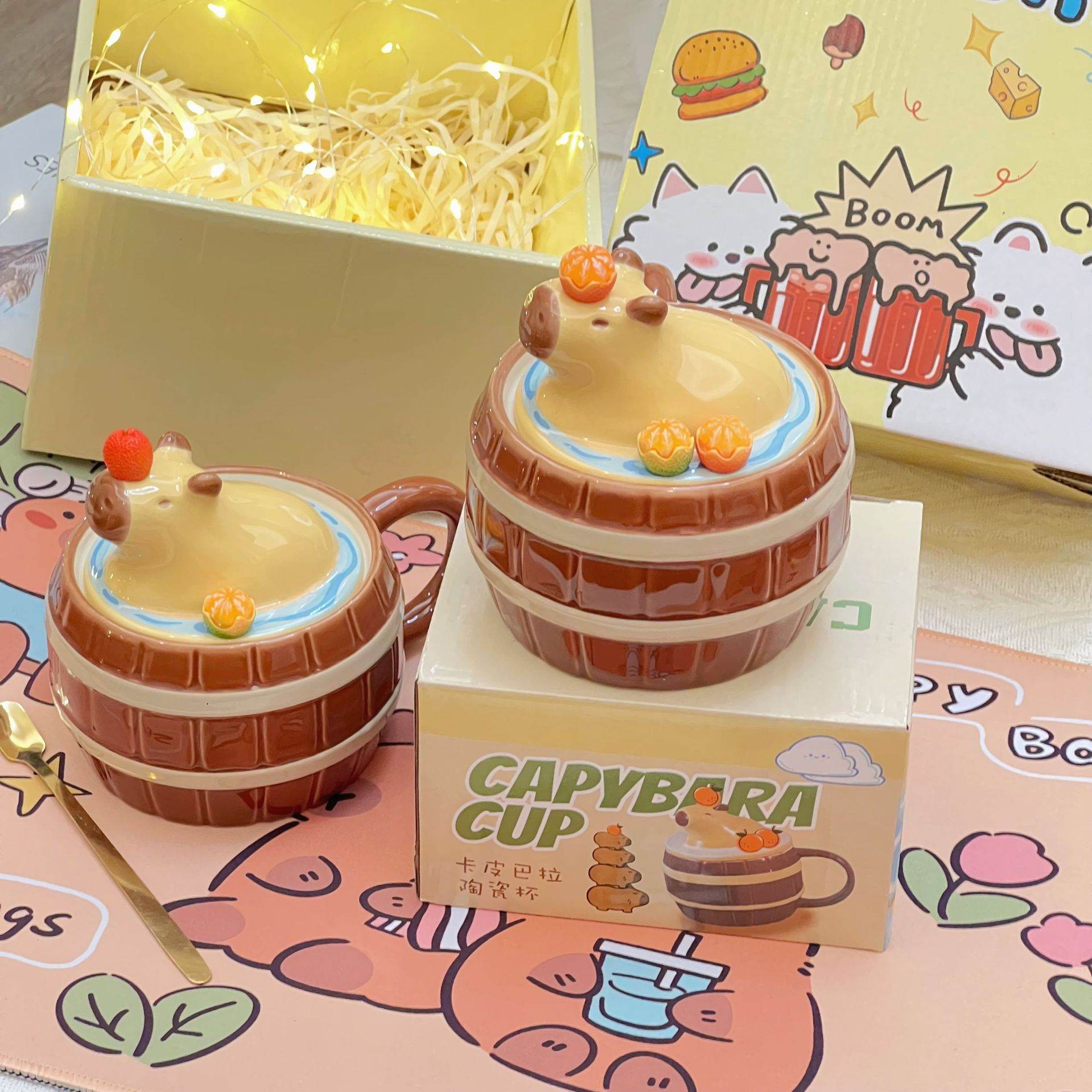 BuyCute Capybara Mug | Kawaii Mug - Goodlifebean Plushies | Stuffed Animals