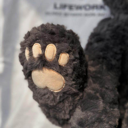 Cozy Curl Cat: Cute Curly Haired Black Cat | Black Cat Plush - Goodlifebean