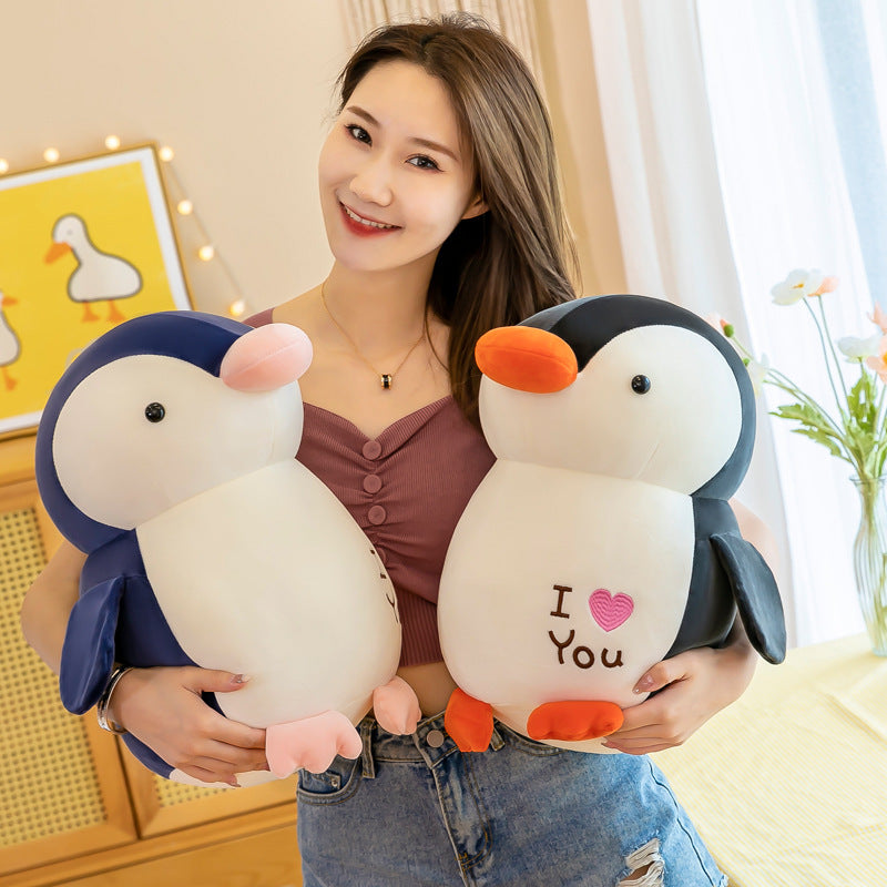 Shop FrostyFin: Cute Frosty Penguin Plushie - Stuffed Animals Goodlifebean Plushies | Stuffed Animals