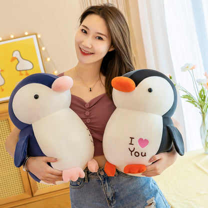 Shop FrostyFin: Cute Frosty Penguin Plushie - Stuffed Animals Goodlifebean Plushies | Stuffed Animals