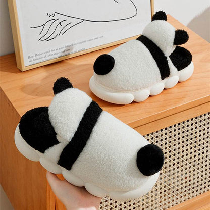 Cute Panda Plush Indoor Warm Slippers - Goodlifebean