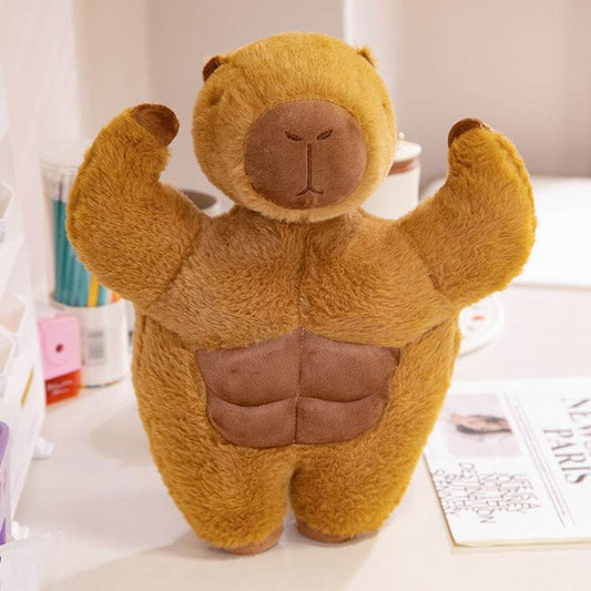 Shop Buffed Up Capybara Plushie - Stuffed Animals Goodlifebean Plushies | Stuffed Animals