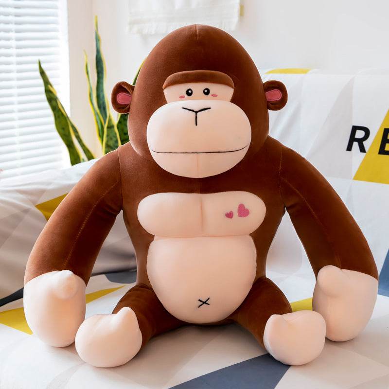Cute Buffed Up Muscular Gorilla Plushie - Goodlifebean
