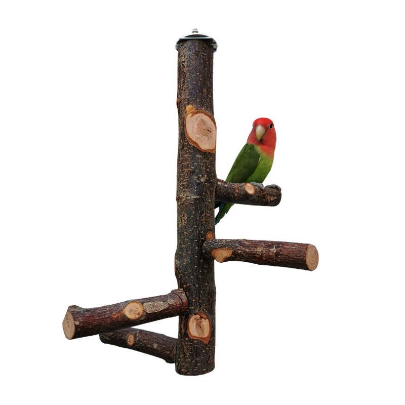 Perch & Play: Parrot Wood Stand | Parakeet Playland.