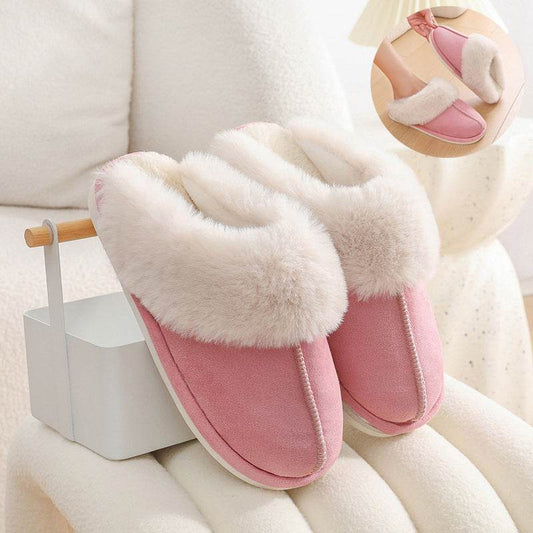 Coziest Cloud Haven: Fuzzy Warm Slippers - Goodlifebean