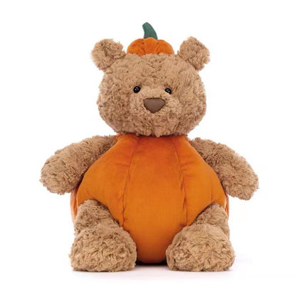 Cute Pumpkin Bear Plushie