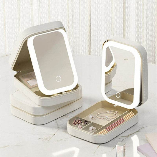 Luxe Makeup Organizer with Mirror - Goodlifebean