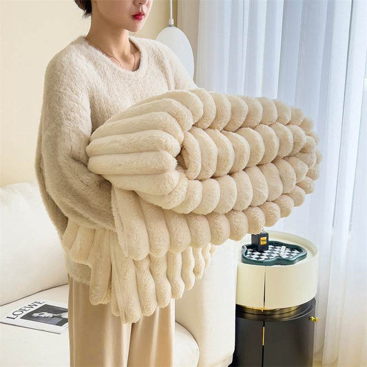 Snuggle Blanket: Luxurious Weighted Winter Blanket - Goodlifebean