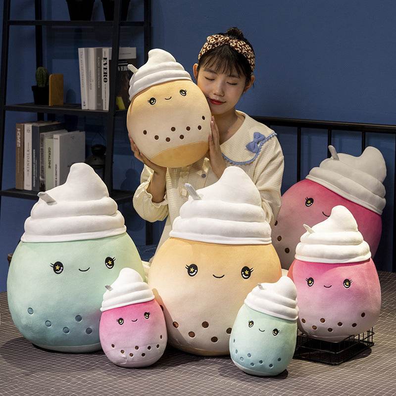 Boba Ice Cream Plushie | Bubble Tea Plushie - Goodlifebean