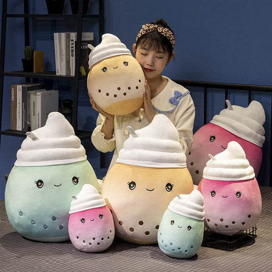 Boba Ice Cream Plushie | Bubble Tea Plushie - Goodlifebean