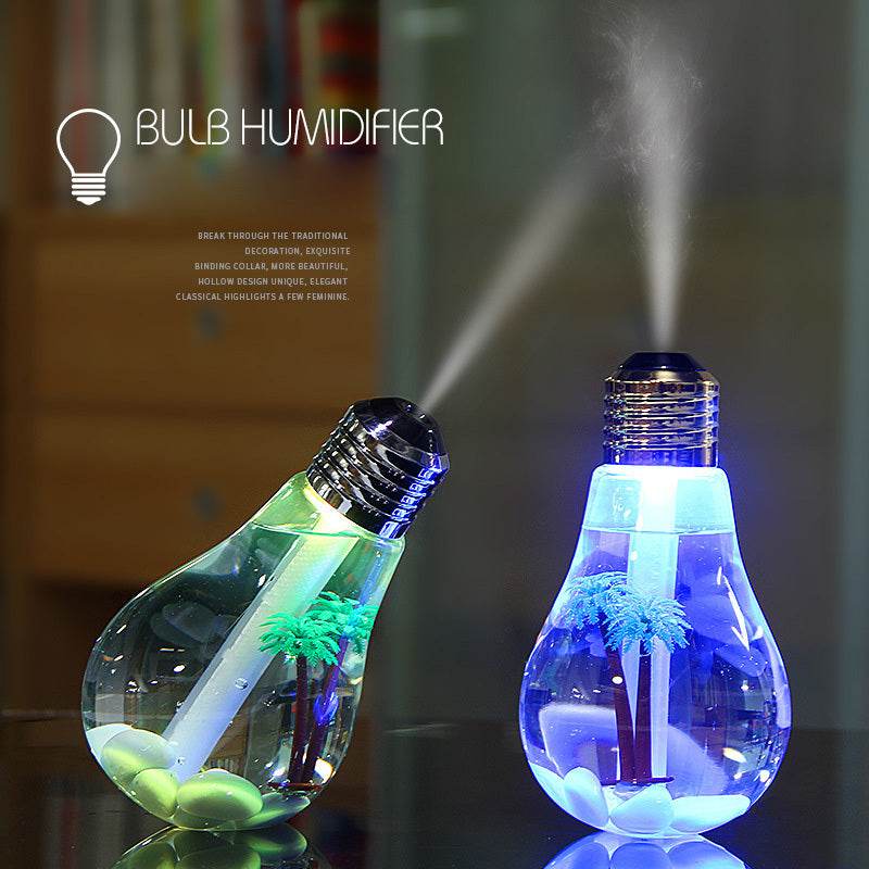 AromaGlow Humidifier | Glowing Bulb Humidifier - Goodlifebean