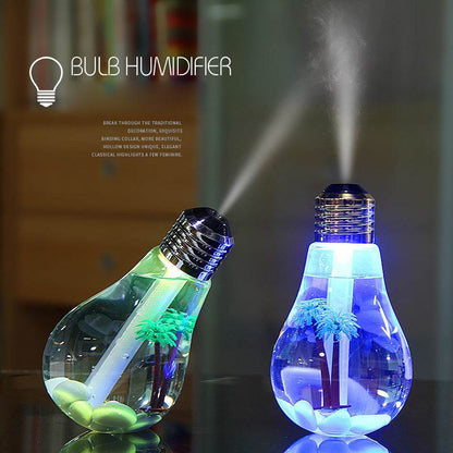 AromaGlow Humidifier | Glowing Bulb Humidifier - Goodlifebean