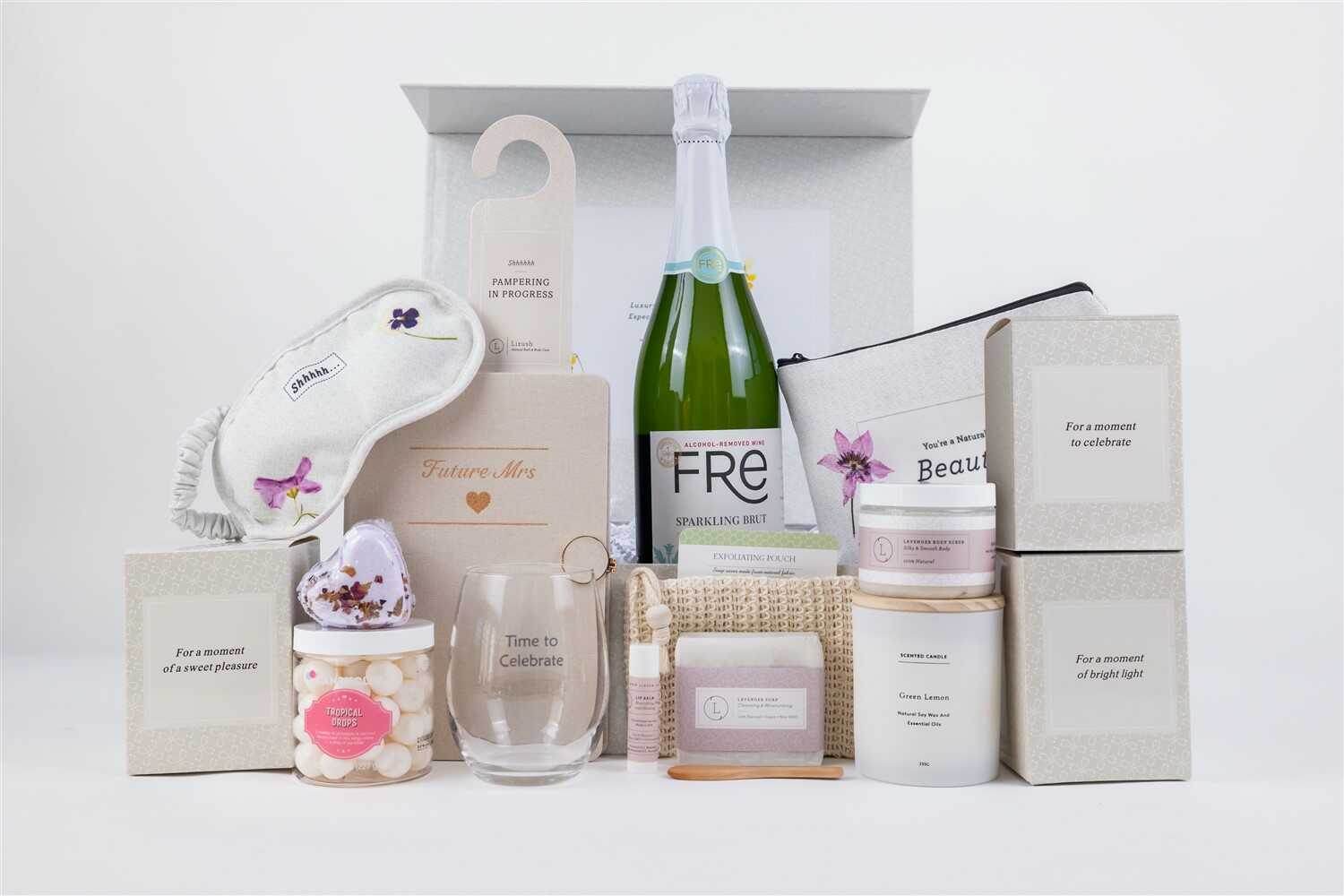 Bride to be gift box, Bridal shower gift basket by Lizush - Goodlifebean