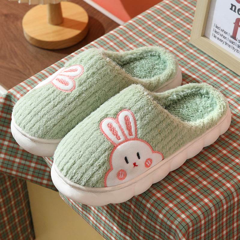 Shop Cute Rabbit Plush Fleece Slippers - Shoes Goodlifebean Plushies | Stuffed Animals