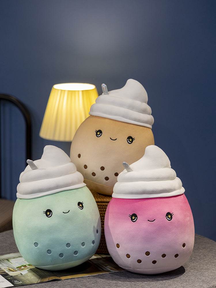 Boba Ice Cream Plushie | Bubble Tea Plushie - Goodlifebean