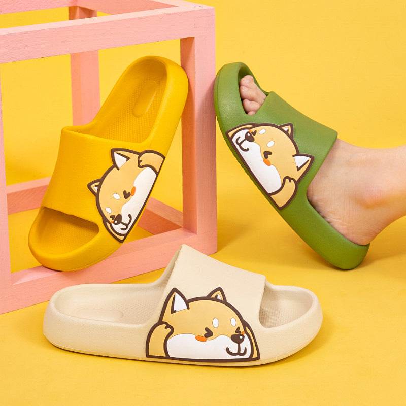 Shop Kawaii Shiba Inu Comfy Indoor Slippers - Shoes Goodlifebean Plushies | Stuffed Animals