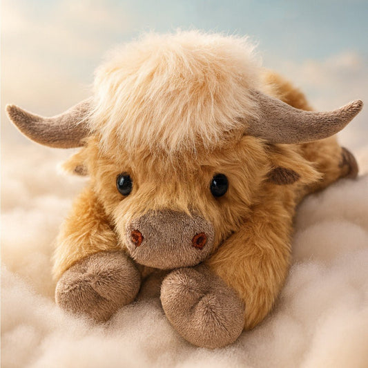 Chubby Highland Cow Plushie - Goodlifebean product_type