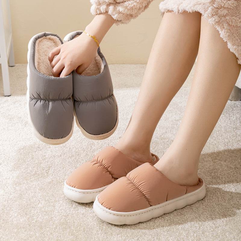 QuiltedCozy: Plush Indoor Warm Slippers - Goodlifebean