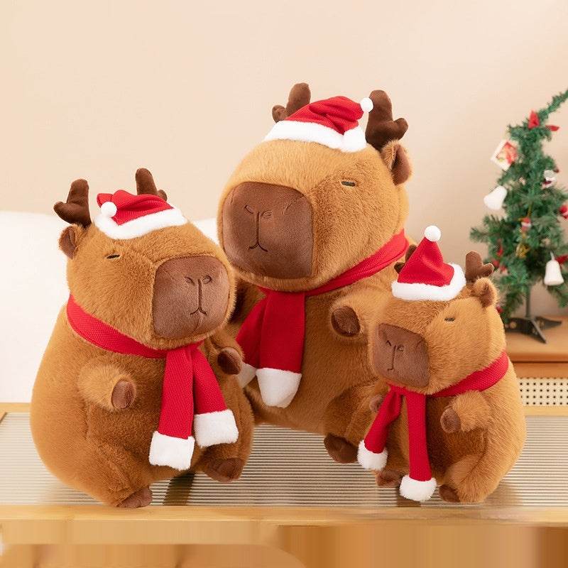 Christmas Capybara Plushie | Stuffed Animal capybara - Goodlifebean