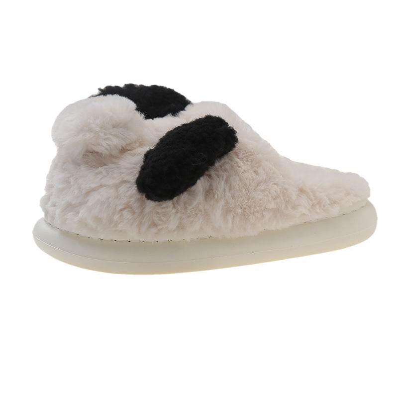 Fuzzy Puppy Plush Slippers | Kawaii Indoor Slippers - Goodlifebean