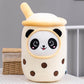 Kawaii Panda in Boba Tea Plushie | Bubble Tea Plush