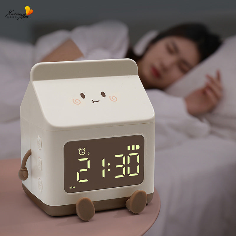 Kawaii Milk Carton Alarm Clock