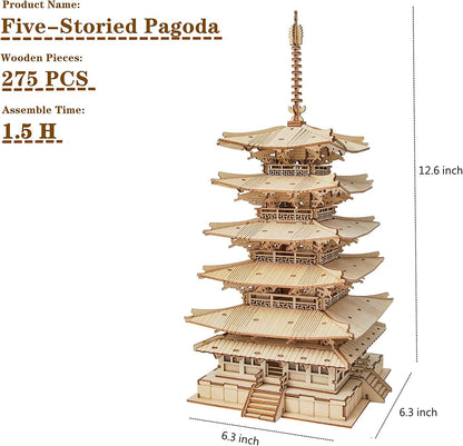 Shop Kyoto Tower 3D Wooden Building Block - Goodlifebean Plushie | Stuffed Animal