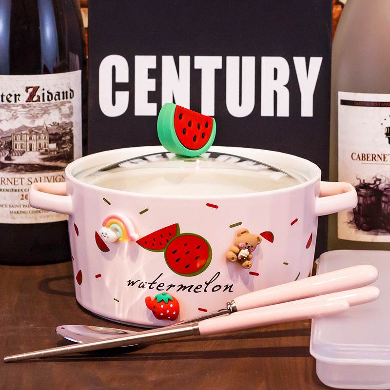 Kawaii Ceramic Ramen Bowl.