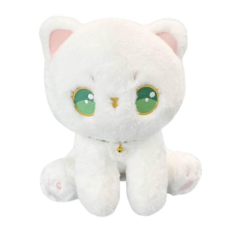 Kokoro: Kawaii White Cat Plushie | Cute Stuffed Animal Cat - Goodlifebean
