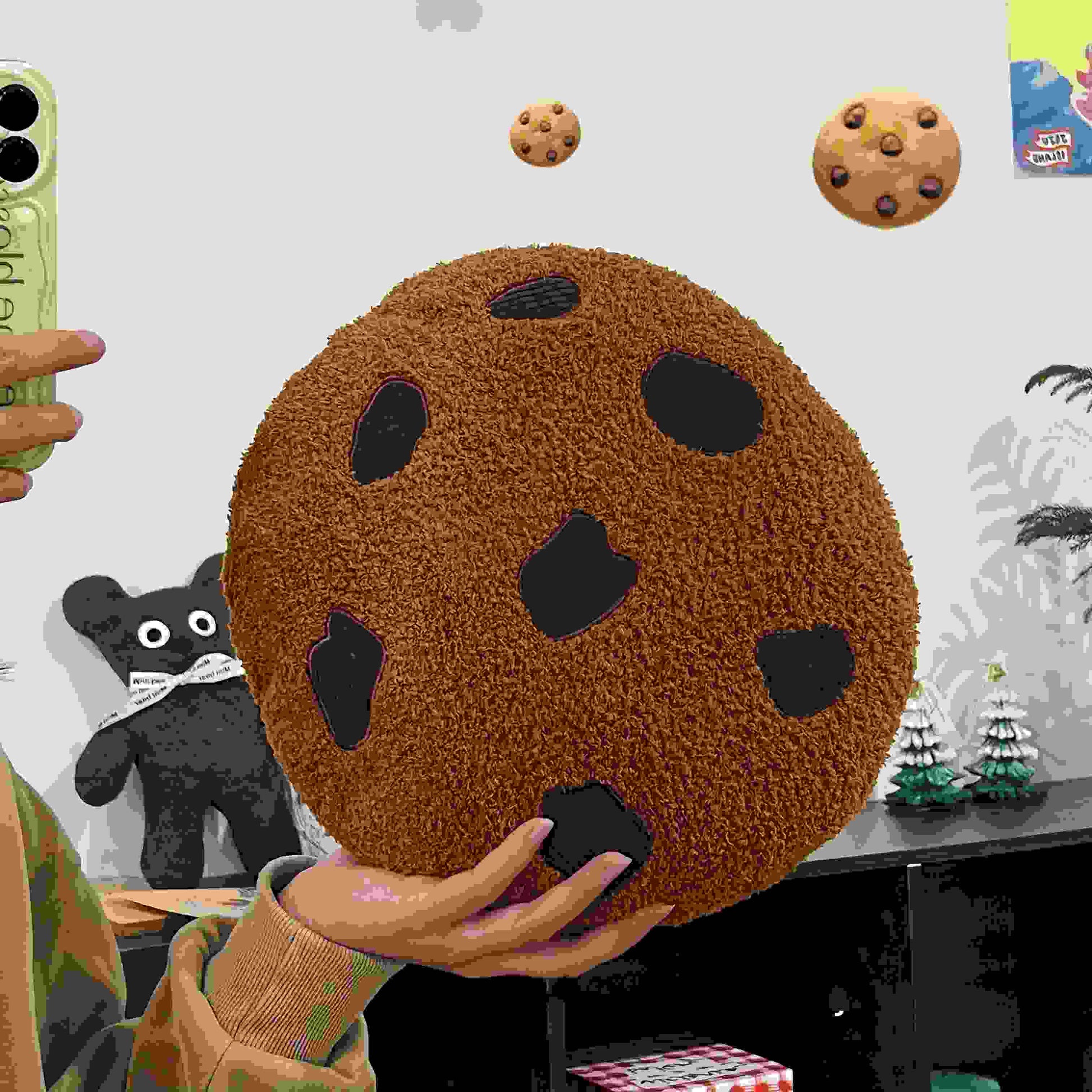 Shop Giant Choco Chip Cookie Plush Pillow - Goodlifebean Plushie | Stuffed Animal