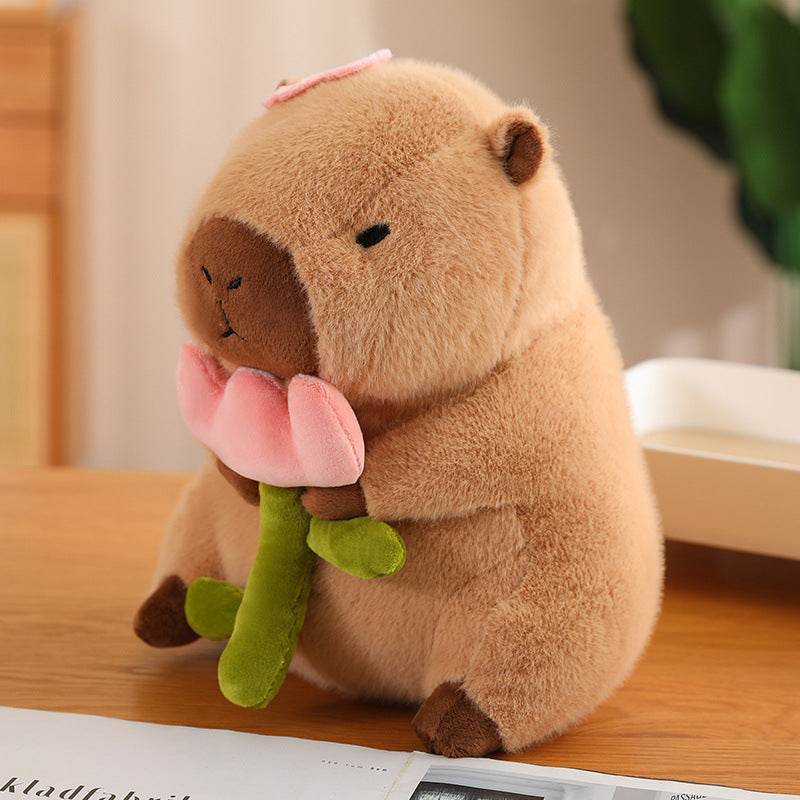 Shop CuddlyCapy: Chubby Capybara Plushie - Stuffed Animals Goodlifebean Plushies | Stuffed Animals