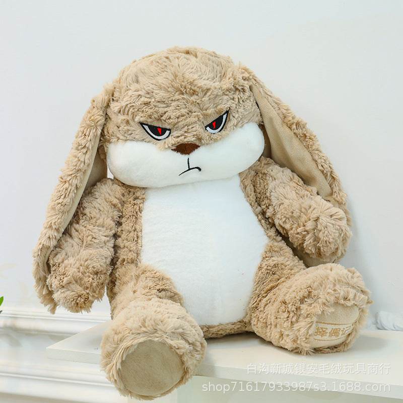 Shop Grumpy Rabbit Bunny Plushie - Stuffed Animals Goodlifebean Plushies | Stuffed Animals